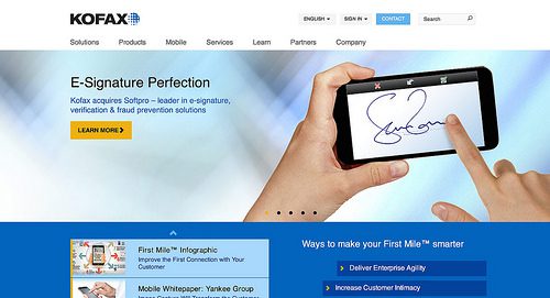 Kofax Acquires Softpro for its Electronic Signature Capture Software