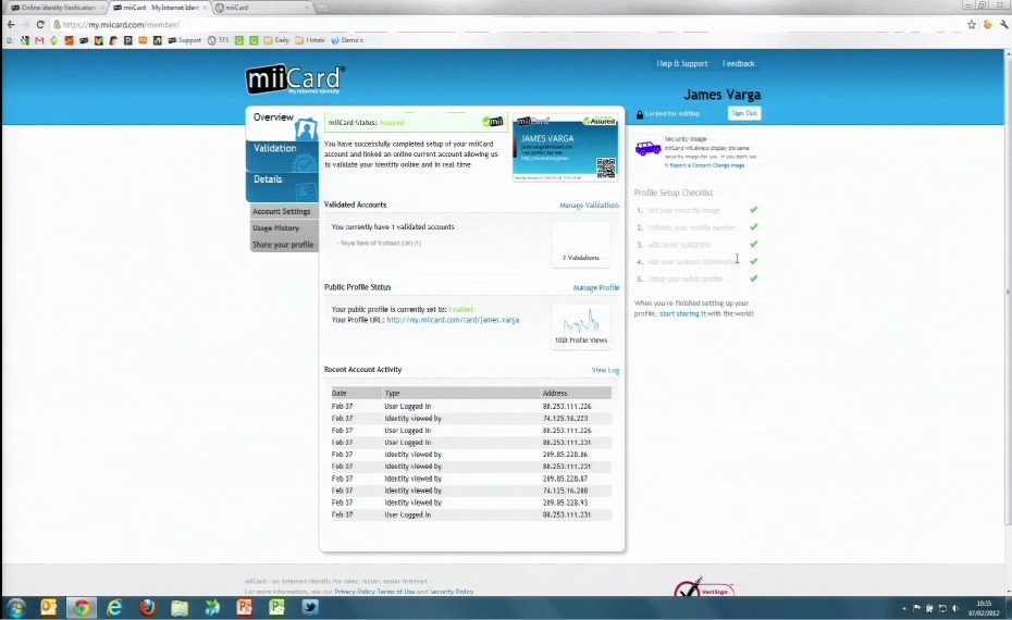FinovateEurope 2012 – miiCard
