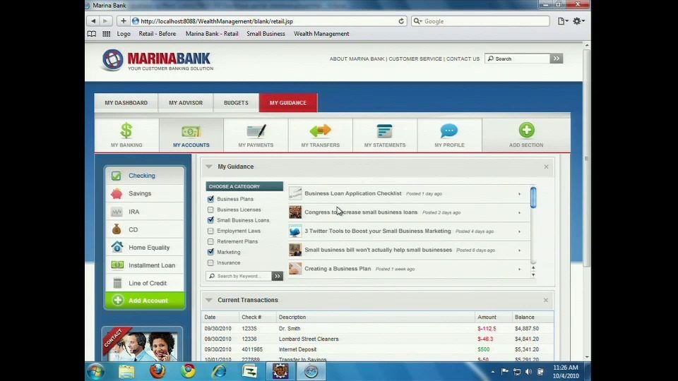FinovateFall 2010 – Backbase