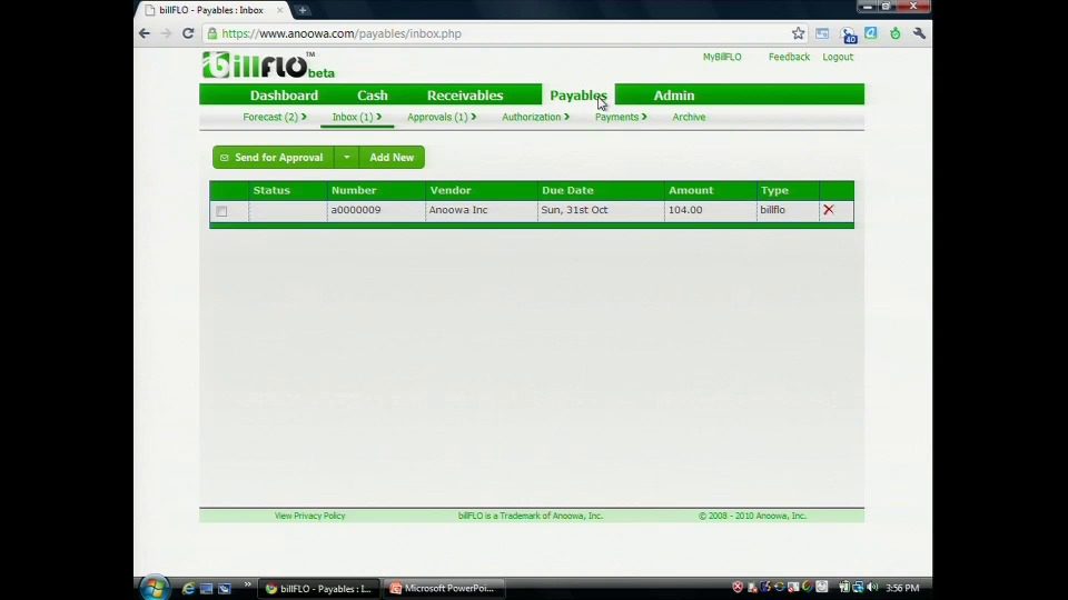 FinovateFall 2010 – billFLO