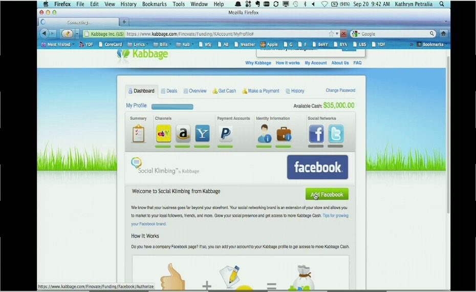 FinovateFall 2011 – Kabbage