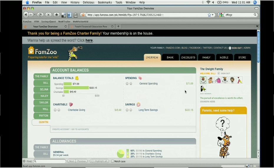 FinovateFall 2011 – FamZoo