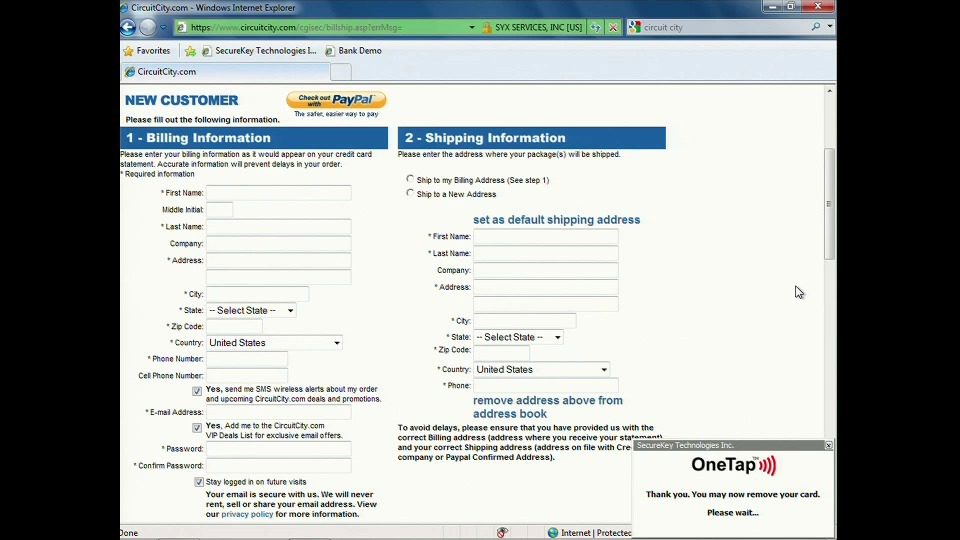 FinovateFall 2010 – SecureKey