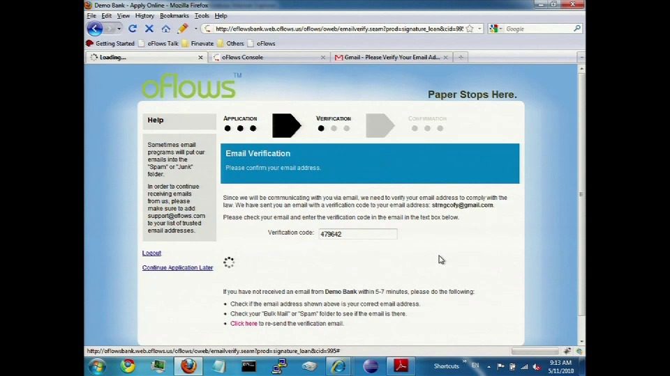 FinovateSpring 2010 – oFlows