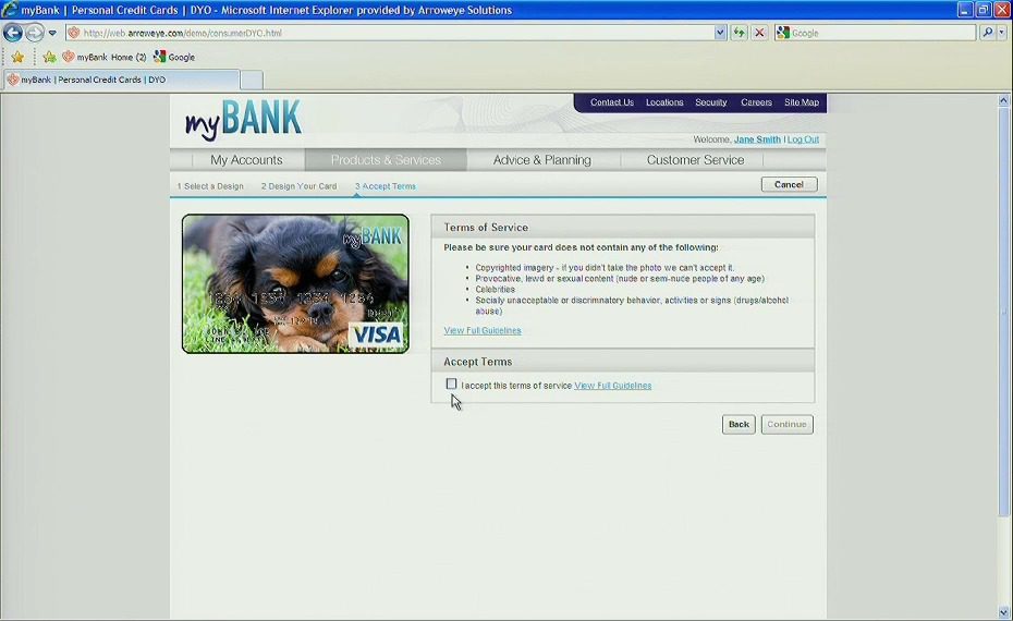 FinovateSpring 2011 – arroweye