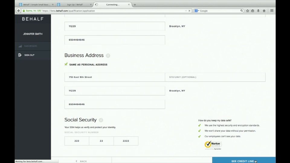 FinovateFall 2014 – Behalf