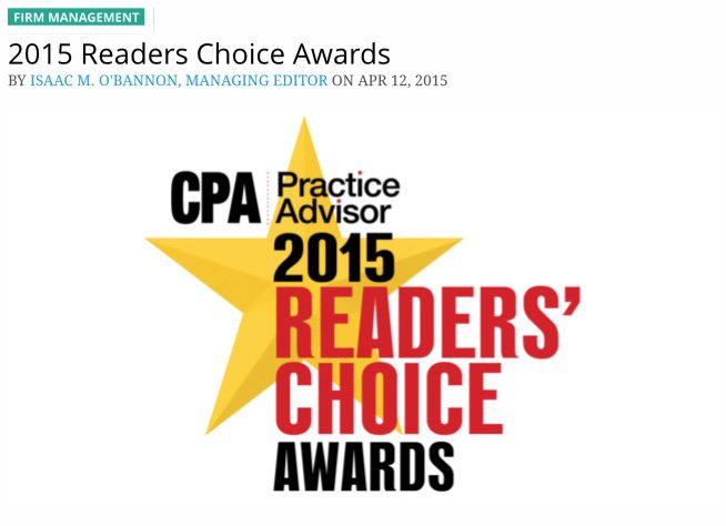 Xero and ZenPayroll Win Honors at CPA Practice Advisor 2015 Reader’s Choice Awards