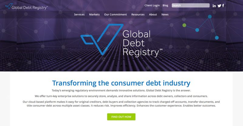 Global Debt Registry Teams Up with TransUnion to Better Serve Debt Industry