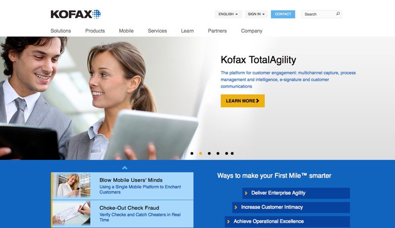 Unnamed “Leading Global Engineering Firm” Commits More than $1 Million in Kofax Solutions