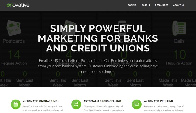 Finovate Debuts: Onovative’s CoreIQ Brings Automated Marketing Technology to Banks