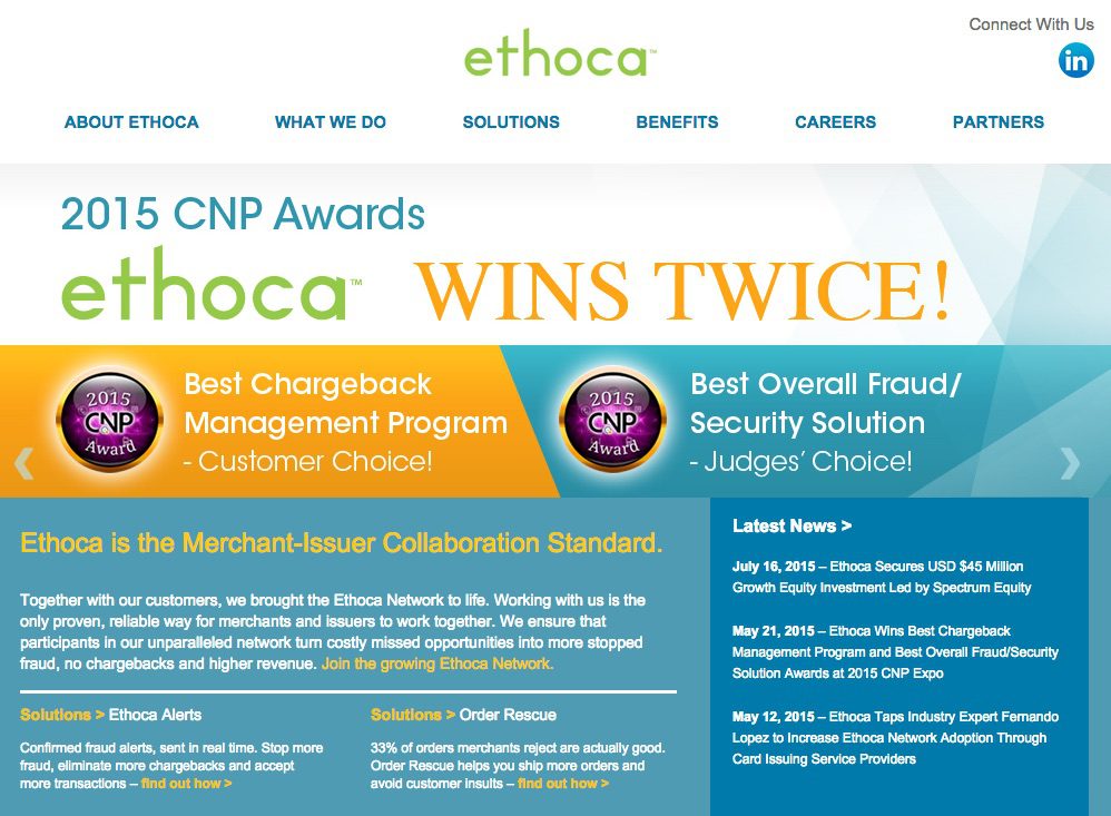 FinovateFall Sneak Peek: Ethoca