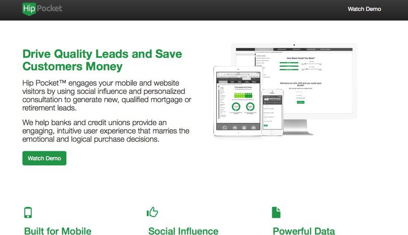 Finovate Debuts: Hip Pocket Generates Qualified Mortgage Leads While Boosting Engagement