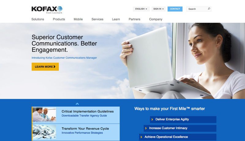 FinovateFall Sneak Peek: Kofax from Lexmark