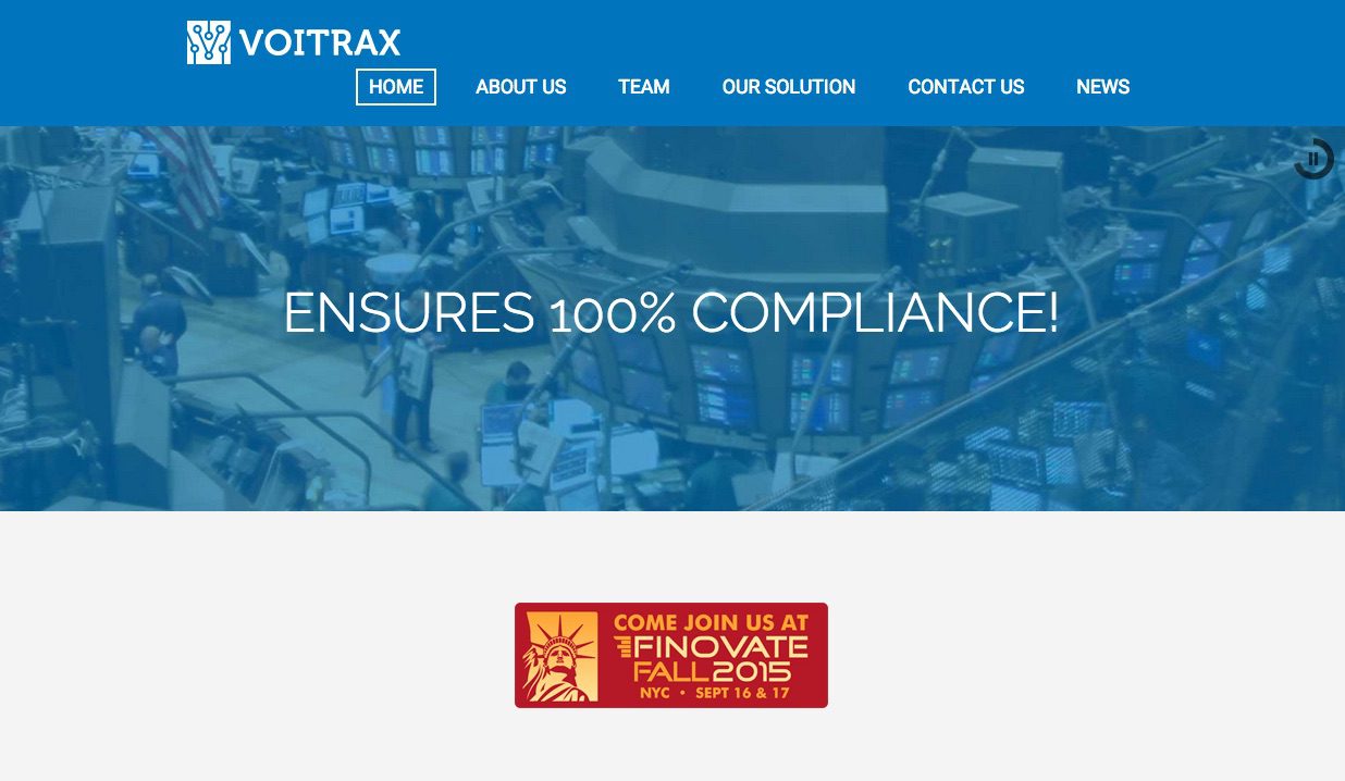 FinovateFall Sneak Peek: Voitrax