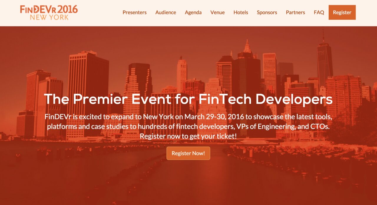 FinDEVr New York Launch, March 2016