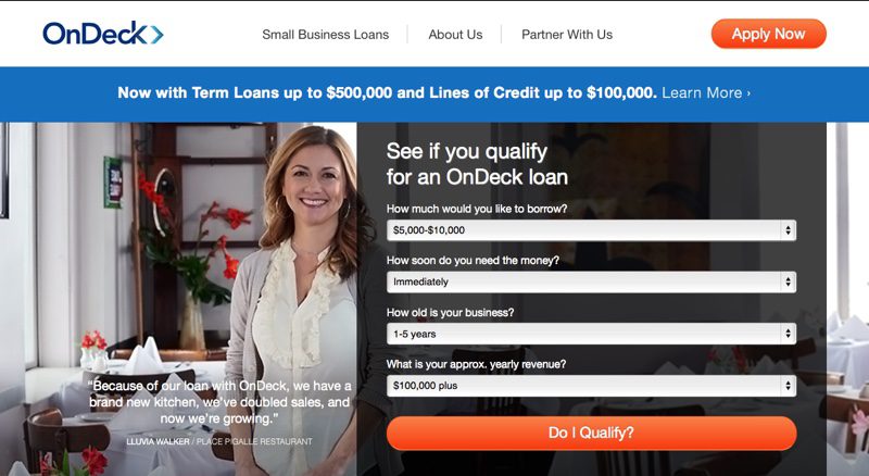 OnDeck Adds New Small Business Lending Options