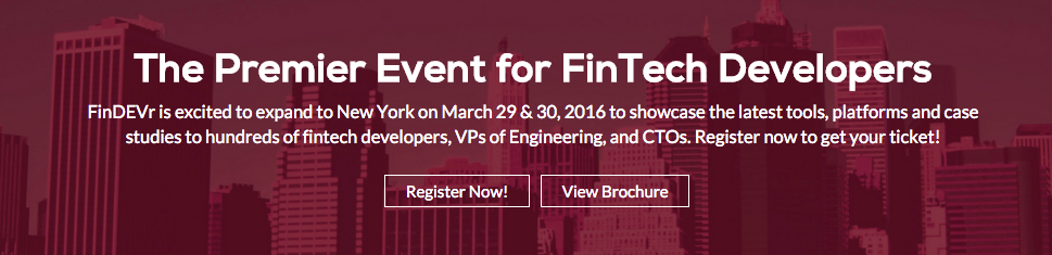 FinDEVr New York — Save $200 through Friday!