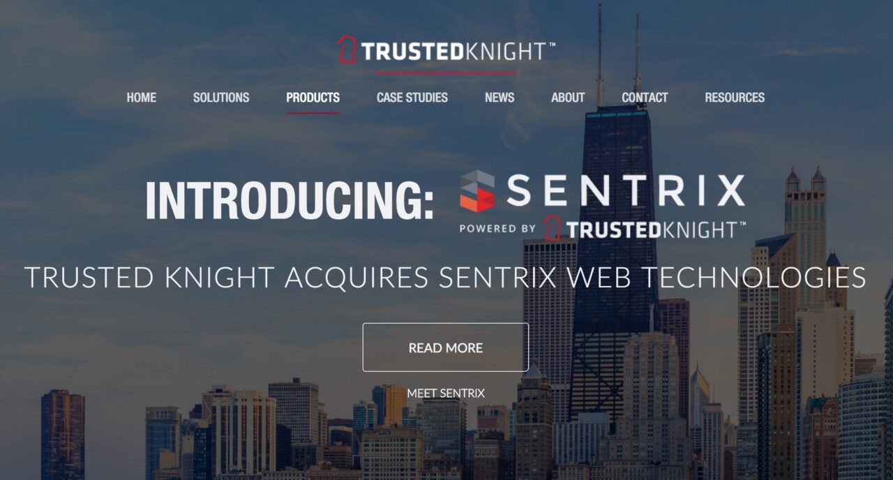 Trusted Knight Lands Series B Funding, Acquires Sentrix Web Technologies Assets