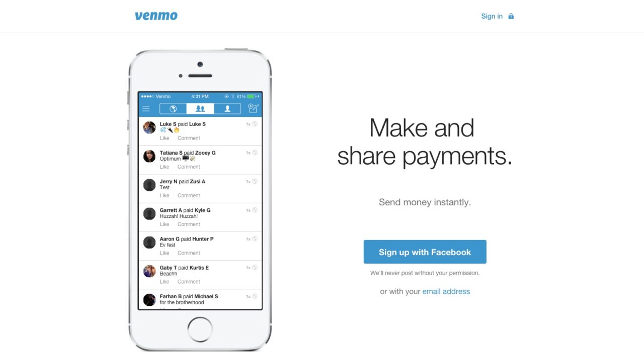 Venmo Processes $1 Billion in January