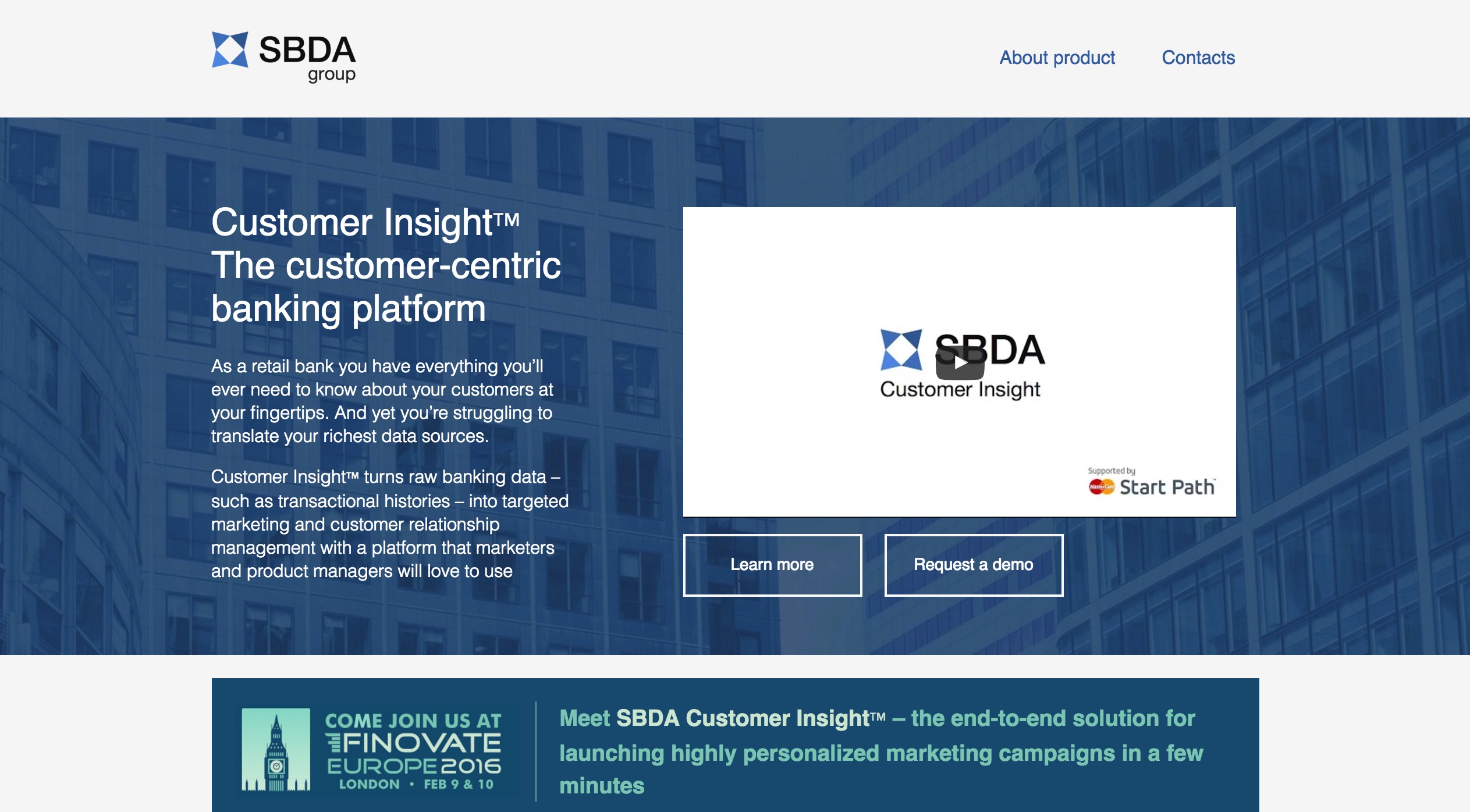 Finovate Debuts: SBDA Group Turns Raw Banking Data into Targeted Marketing