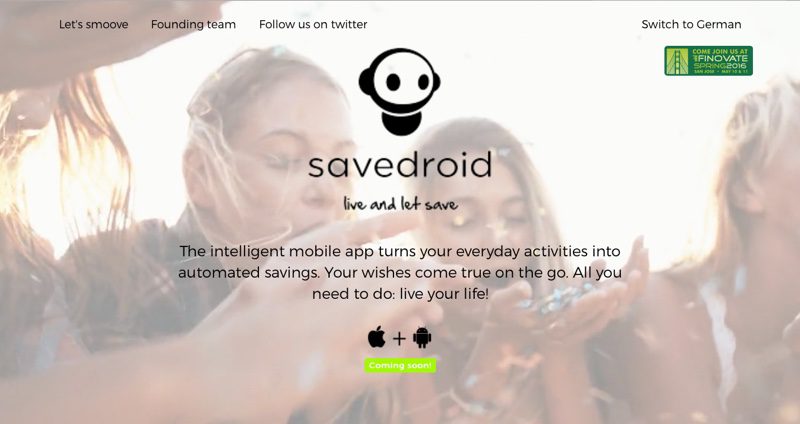 Savedroid Launches Intelligent Savings App