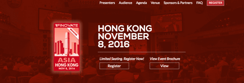 FinovateAsia 2016 — Save Big with a Super Early-Bird Ticket!