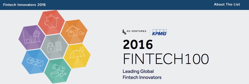 H2 Ventures and KPMG Unveil 2016 Fintech 100