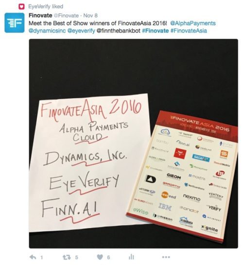 FinovateAsia 2016: A Tale Told in Tweets