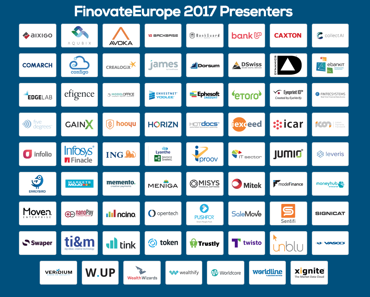 FinovateEurope Full Presenter Lineup Announced!