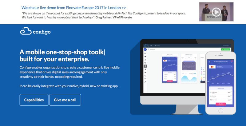 Finovate Debuts: Configo Empowers FIs to Build Customized Customer Journeys