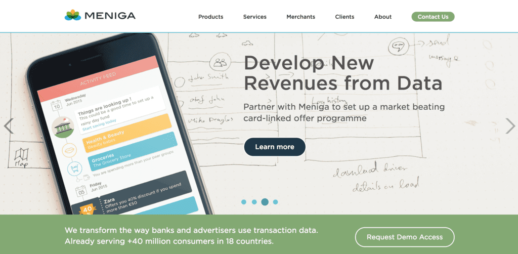 Meniga Scores $8 Million to Help Banks Leverage their Data - Finovate
