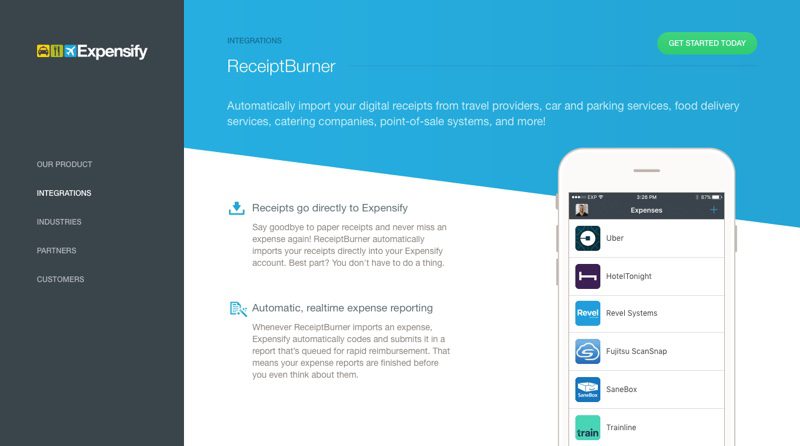 Expensify Announces Five New ReceiptBurner Partners