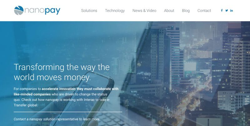 nanopay Launches B2B Payment Platform for International Commerce