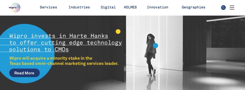 Wipro Announces Minority Stake Investment in Harte Hanks