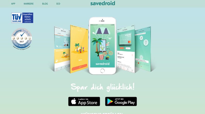 savedroid Announces ICO Launch, New Equity Funding