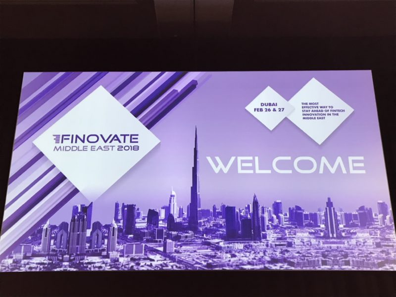 Welcome to Day One of FinovateMiddleEast 2018