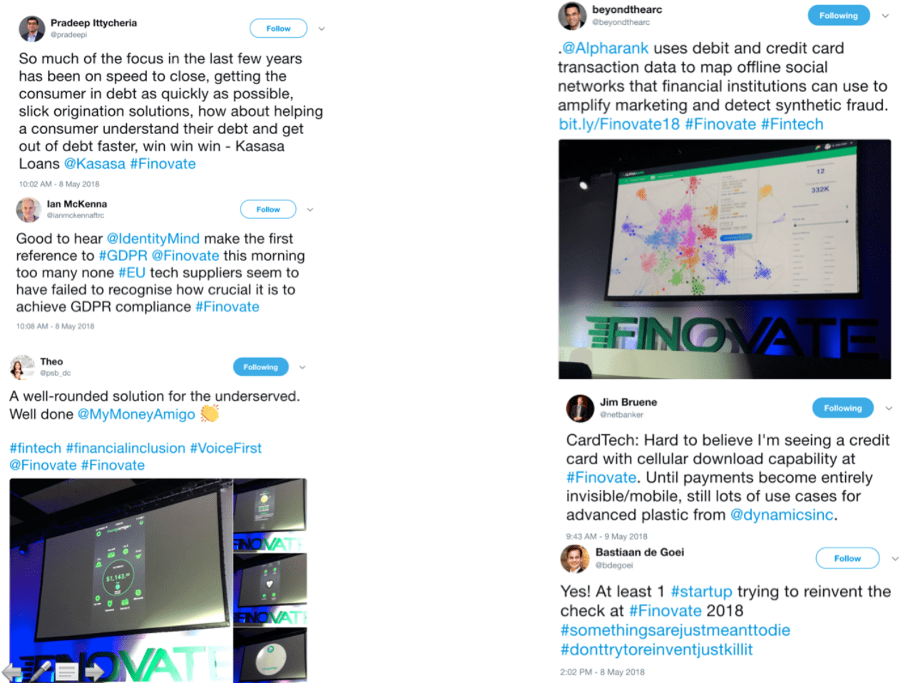 Following #Finovate at FinovateSpring