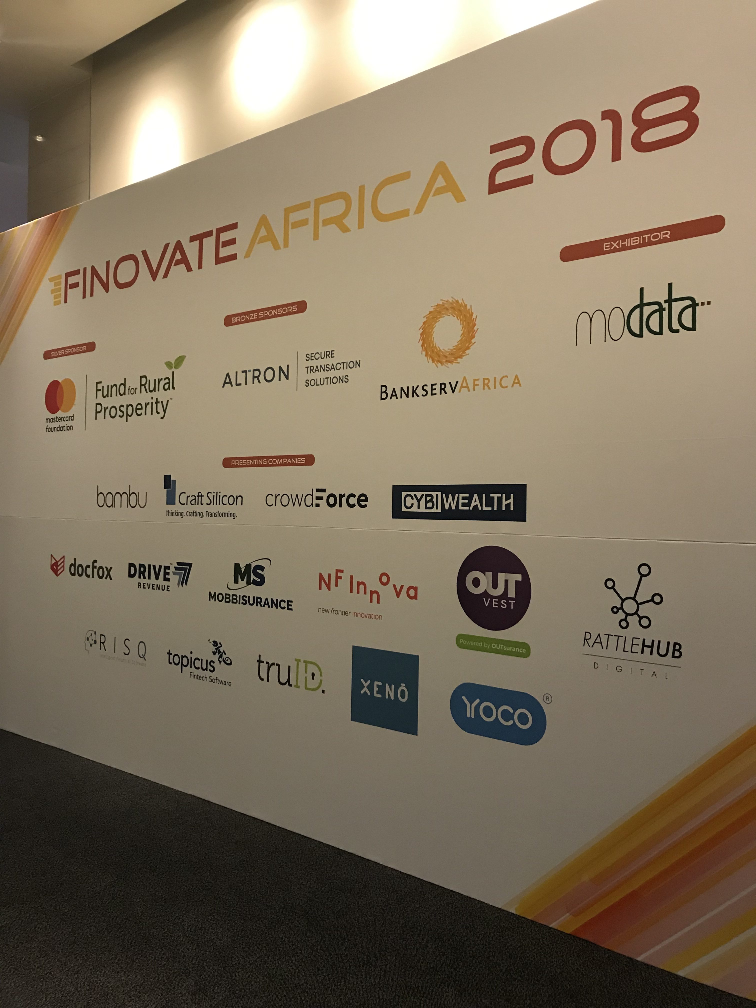 Welcome to Day 1 of FinovateAfrica