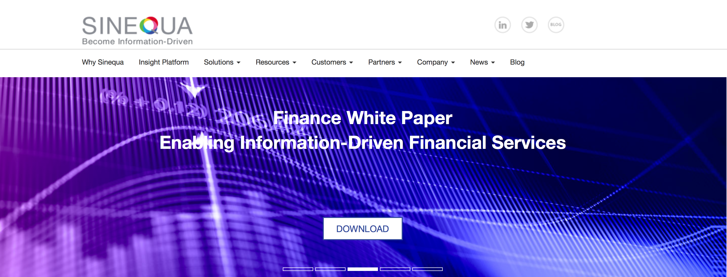 Enabling Information-Driven Financial Services