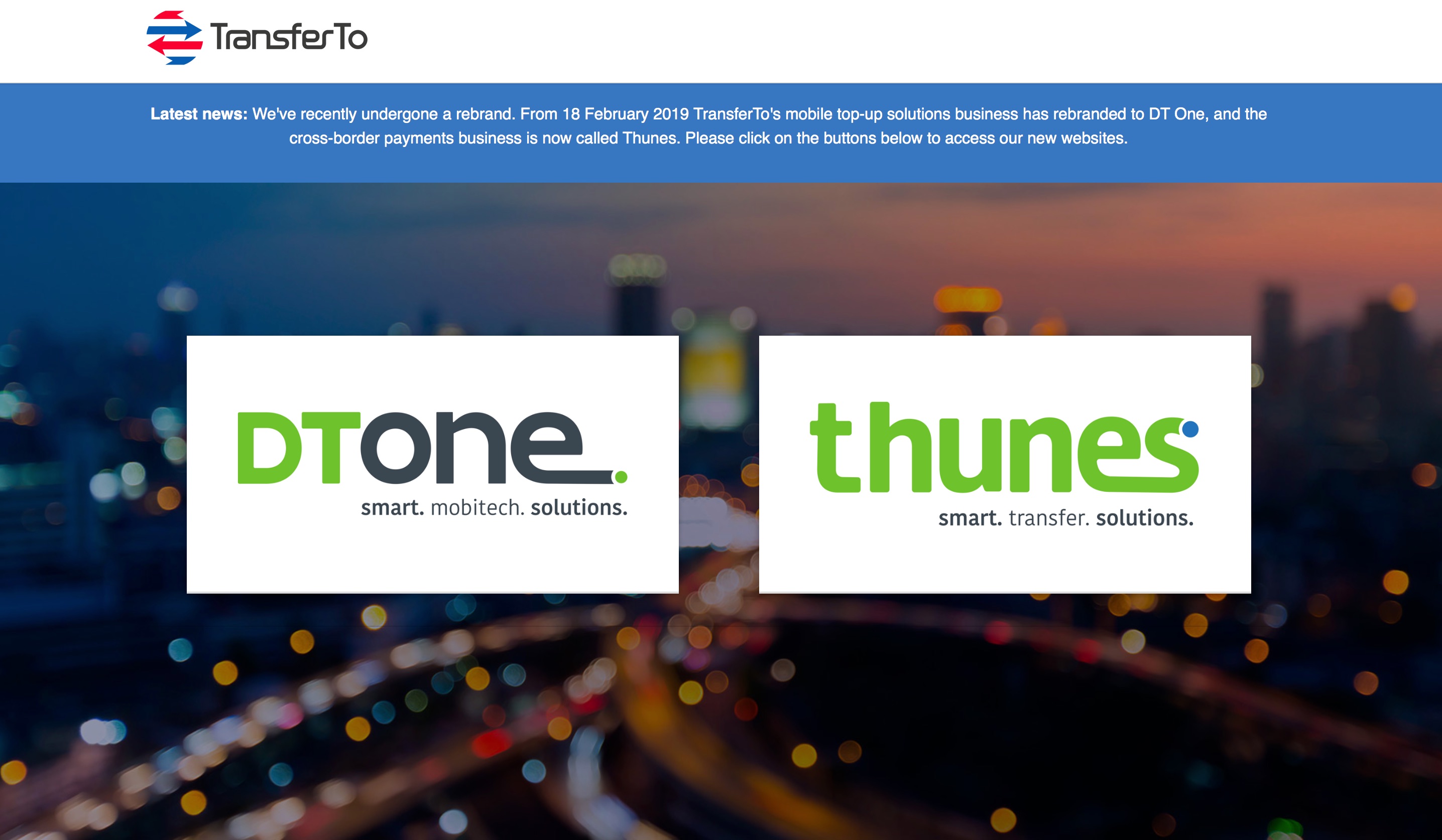 TransferTo Rebrands as DT One and Thunes