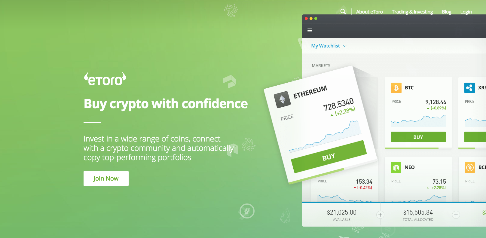 eToro’s eToroX Unveils Cryptocurrency Exchange