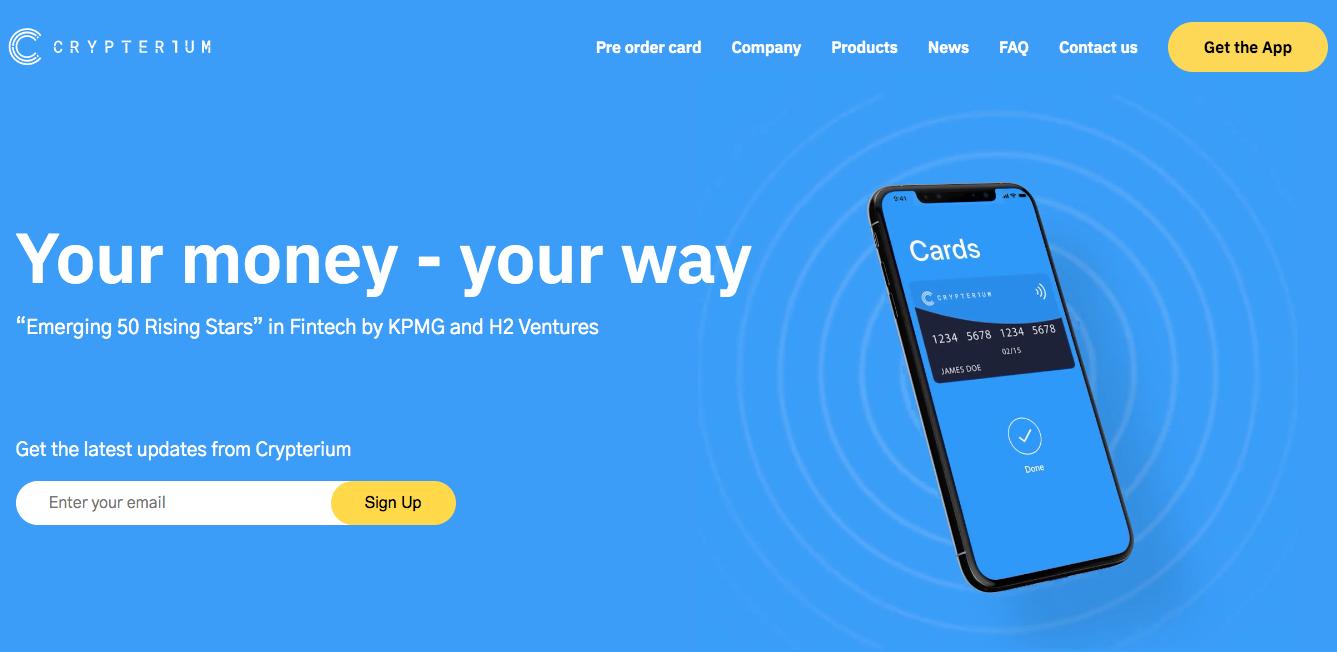 Crypterium Launches Prepaid Card