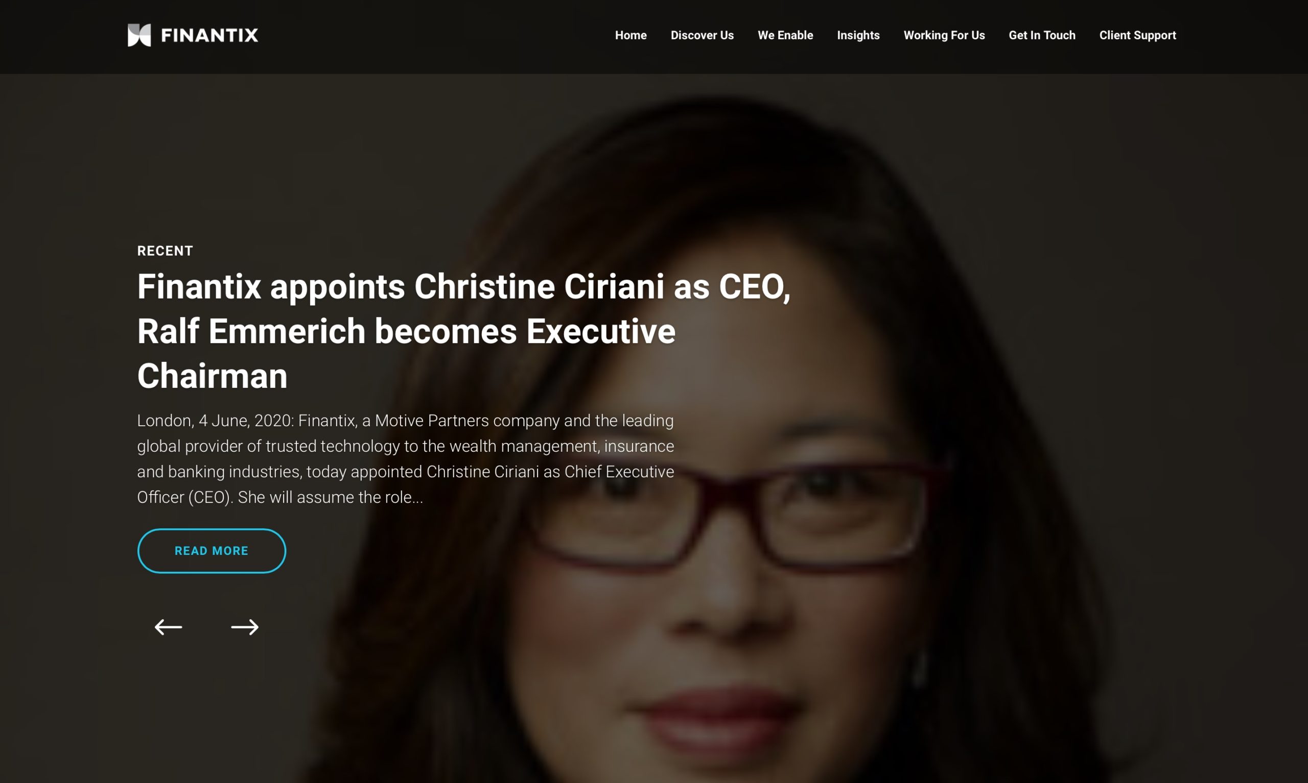 Fintech’s Latest Female CEO: Christine Ciriani Takes Top Spot at Finantix