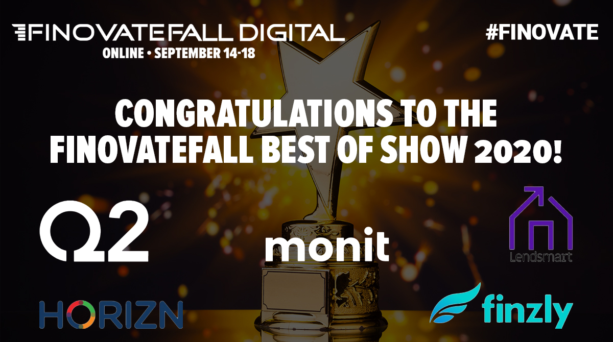 FinovateFall Digital 2020 Best of Show Winners Announced